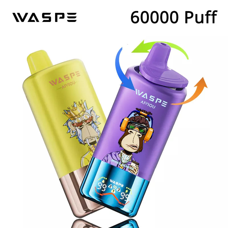 Waspe Aiviou 3 in 1 Triple Flavors 60000 Puffs 12 Flavors 60k Puff Vape Price