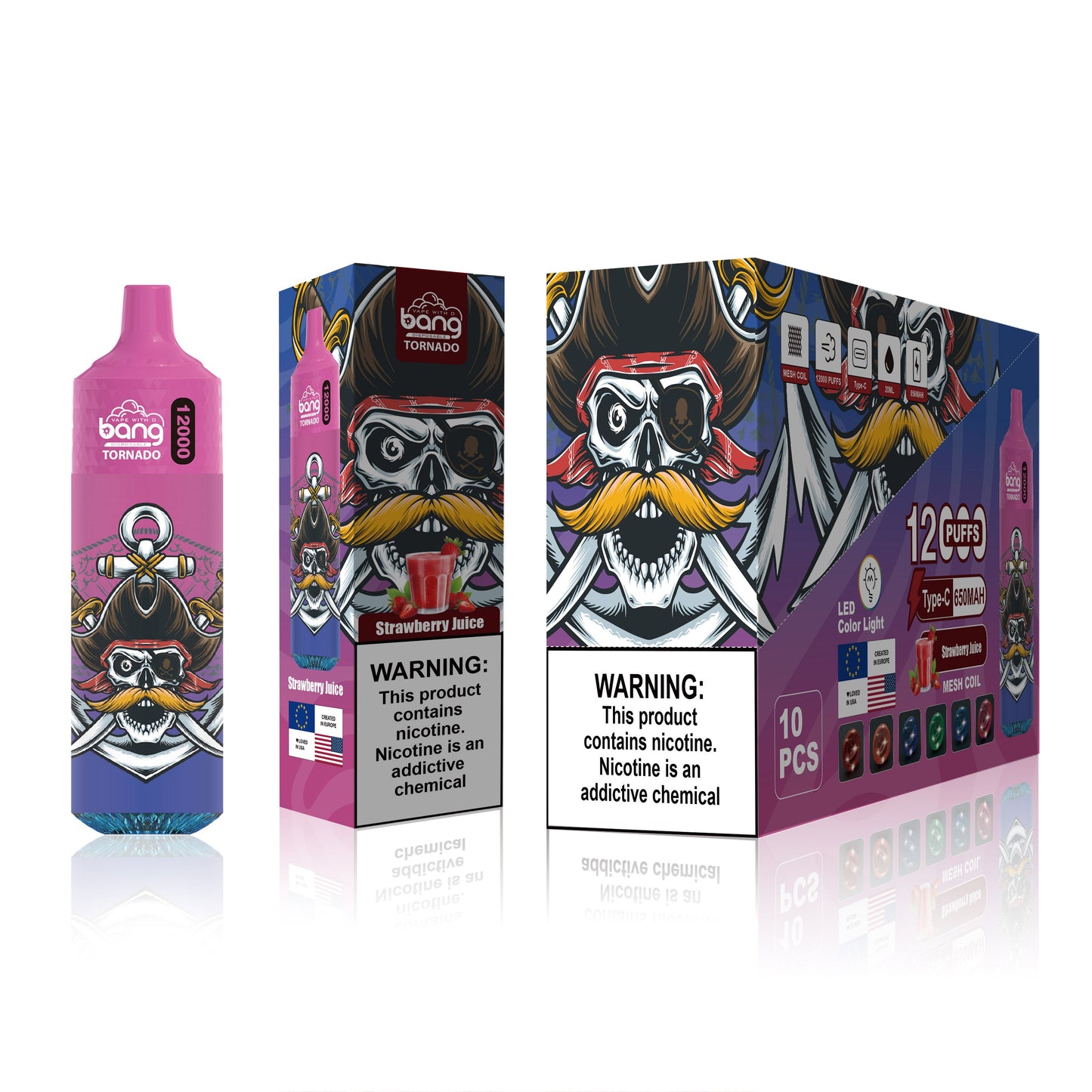 BangKing 12000 Puffs 12K Smart Full Screen Turn Ice 30ML 10ML 850mah Wholesale Disposable Vape Puff 12k Prefilled Pod