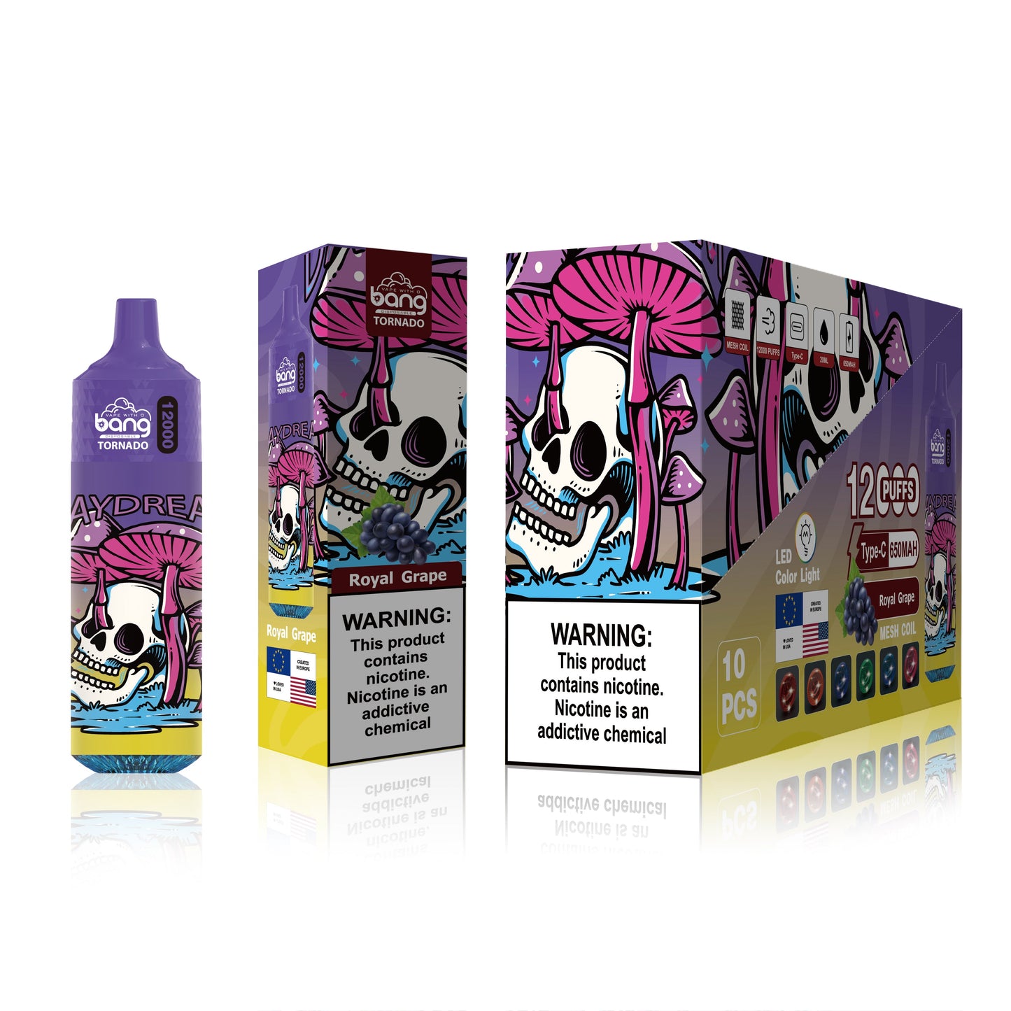 BangKing 12000 Puffs 12K Smart Full Screen Turn Ice 30ML 10ML 850mah Wholesale Disposable Vape Puff 12k Prefilled Pod