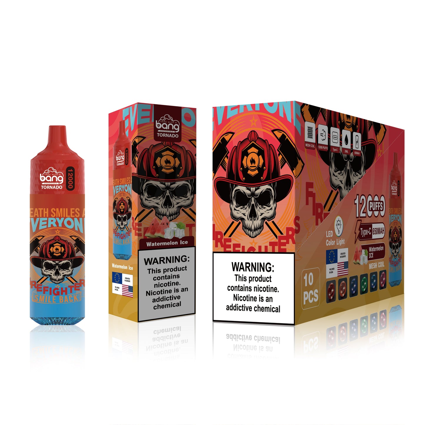 BangKing 12000 Puffs 12K Smart Full Screen Turn Ice 30ML 10ML 850mah Wholesale Disposable Vape Puff 12k Prefilled Pod