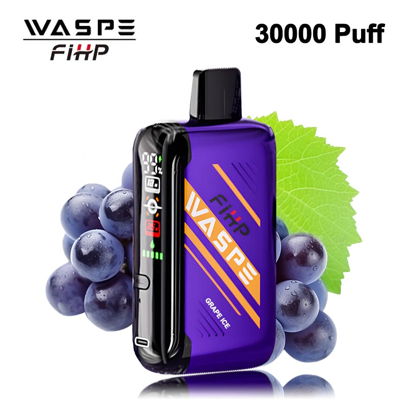 Waspe Fihp 30000 Puffs 16 Flavors Disposable Digital Vape