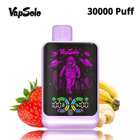 Vapsolo Galaxy 30000 Puffs Digital Screen 30k Disposable Vape-850mAh Battery, 40ml E-liquid, Multiple Nicotine 12 Flavors