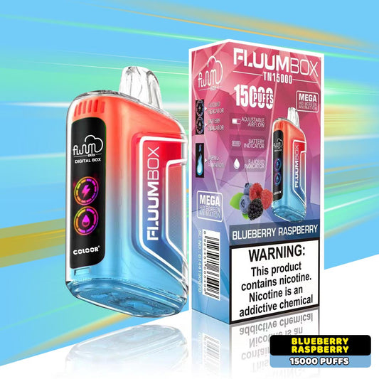 Fluum Bar Vape Box 15000 Puffs 15K Price 0% 2% 5% 12 flavors