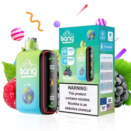 Bang 18000 puffs Vape box Digital Puff 18K Wholesale Price-650mAh Battery, 28ml E-liquid, Multiple Nicotine 12 Flavors