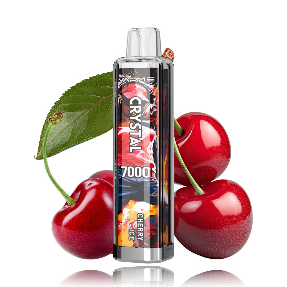 Vapme Crystal 7000 Puffs Vape Disposable 7000 Puff RGB Light 14ml E-liquid 650mAh Battery 30 Flavors