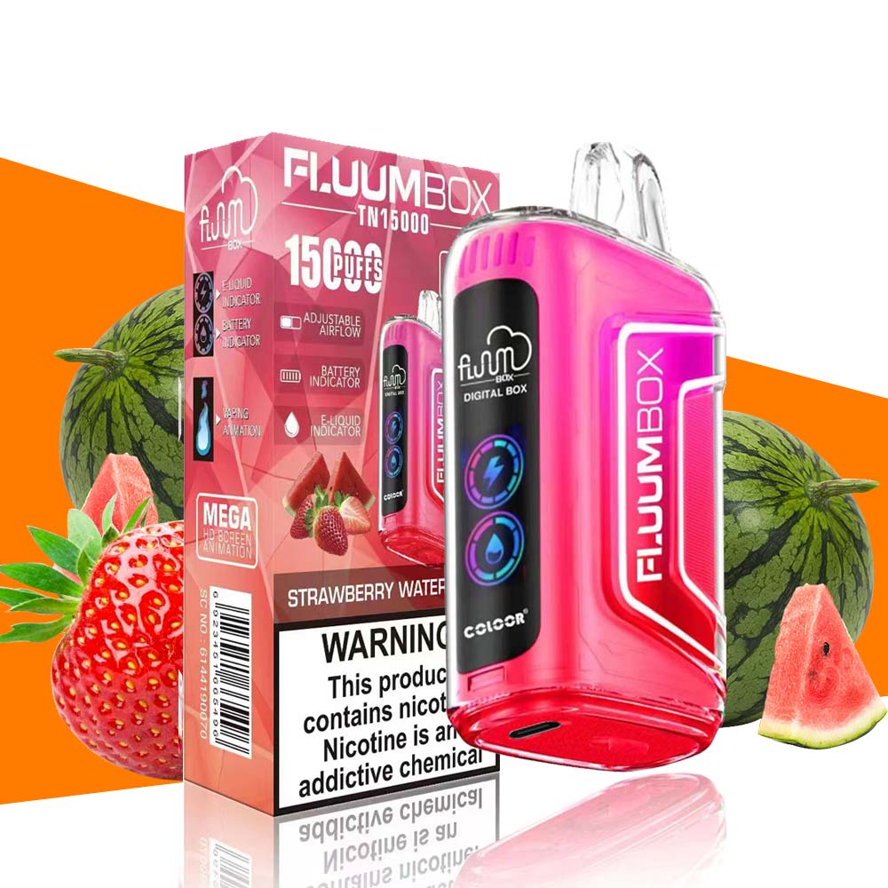 Fluum Bar Vape Box 15000 Puffs 15K Price 0% 2% 5% 12 flavors