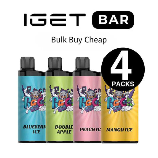 IGET Bars 3500 Puffs Disposable Vape β 12ml E-Liquid, 5% Nicotine, 34 Flavors