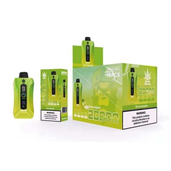 Bang BEACH 20000 Puffs 20K - 35mL 650mAh 5% Nic Salt, Smart Display, 12 Flavors