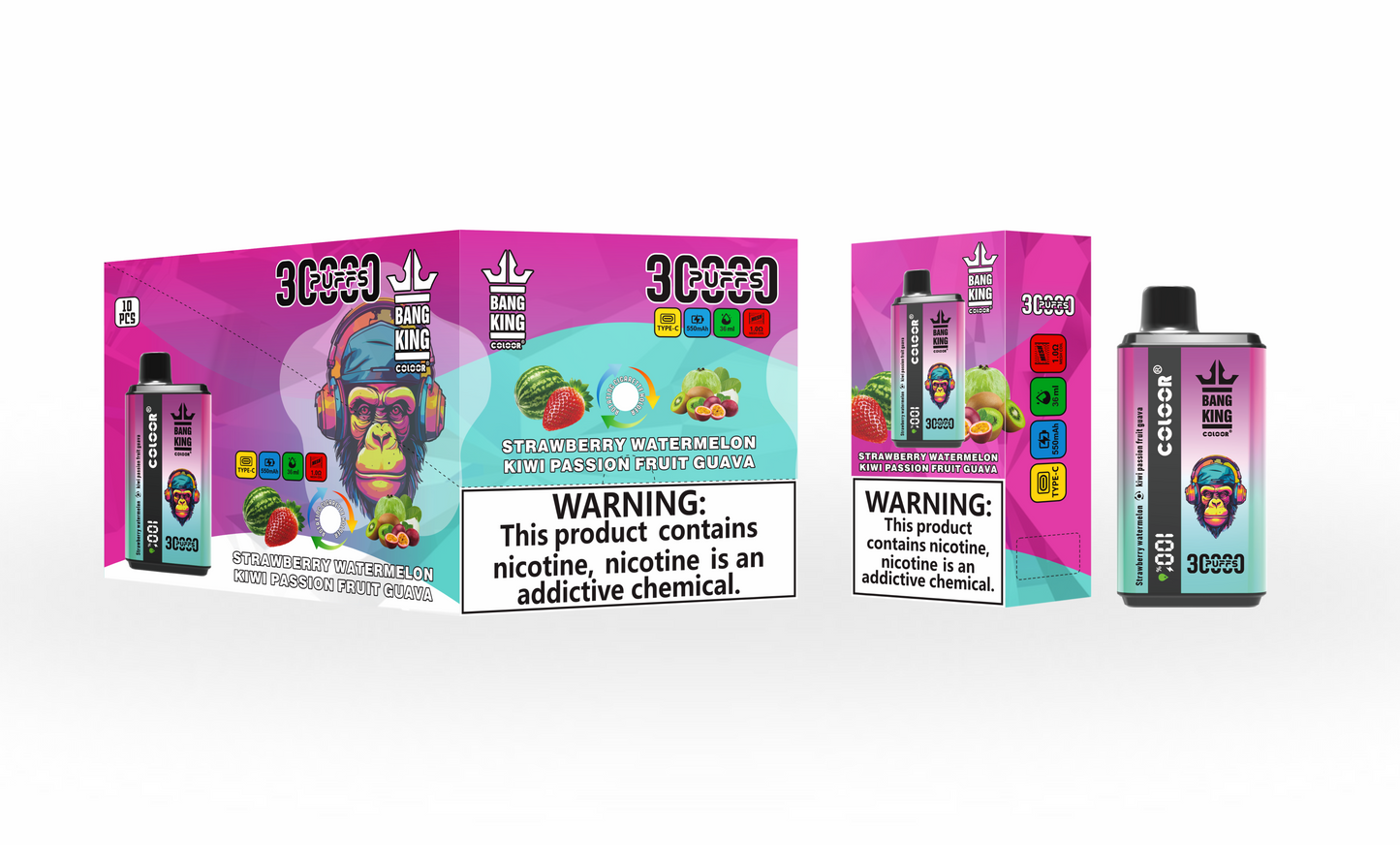 Bang Kingdom Rex 30000 – 30K Puffs Disposable Vape | 0%-5% Nicotine 36mL 650mAh 12Flavors