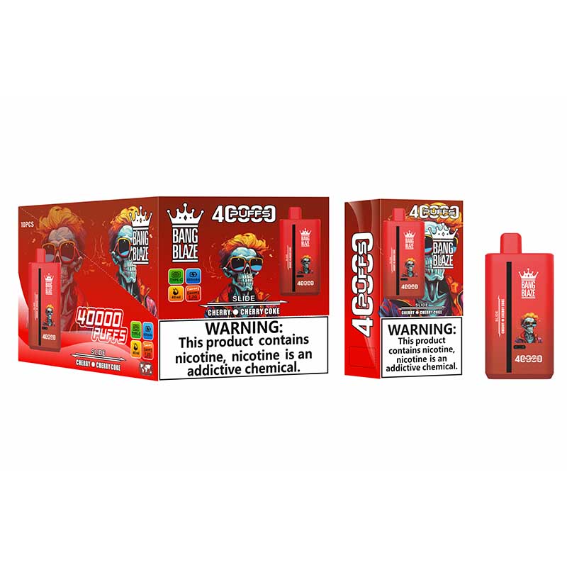 Bang Blaze 40000 Dual Flavors Disposable Vape(0% to 5% Nicotine) - 40ml E-Liquid, 650mAh Battery 12 Flavors