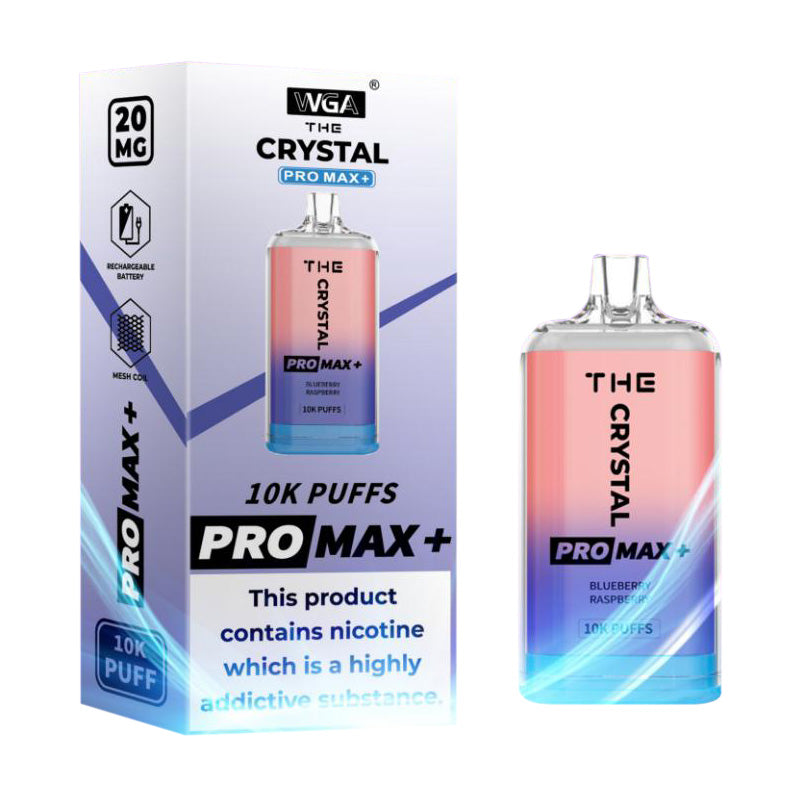 WGA Crystal Pro Max Plus 10000Puffs Disposable Vape Wholesale 850mAh Battery 13 Flavors