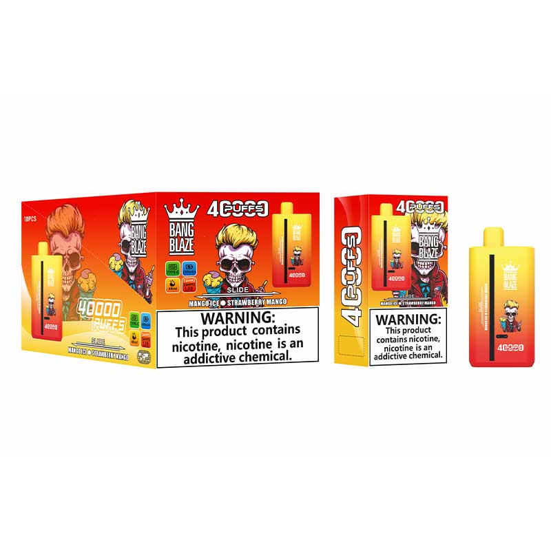 Bang Blaze 40000 Dual Flavors Disposable Vape(0% to 5% Nicotine) - 40ml E-Liquid, 650mAh Battery 12 Flavors