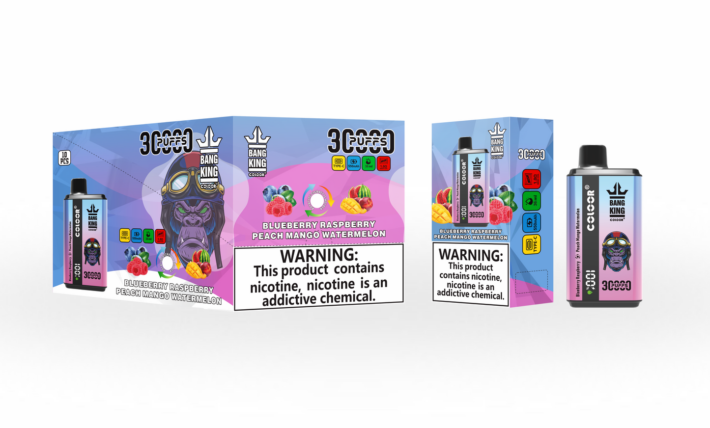 Bang Kingdom Rex 30000 – 30K Puffs Disposable Vape | 0%-5% Nicotine 36mL 650mAh 12Flavors