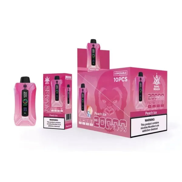 Bang BEACH 20000 Puffs 20K - 35mL 650mAh 5% Nic Salt, Smart Display, 12 Flavors