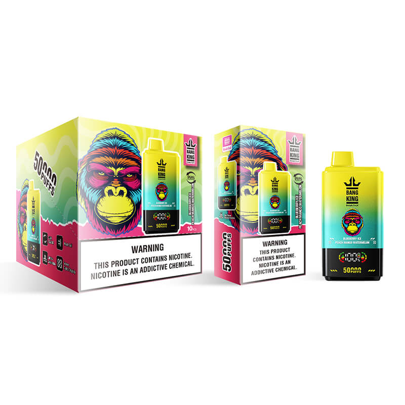 Bang King 50000 Puffs Disposable Vape(0% to 5% Nicotine) - 50ml E-Liquid, 850mAh Battery