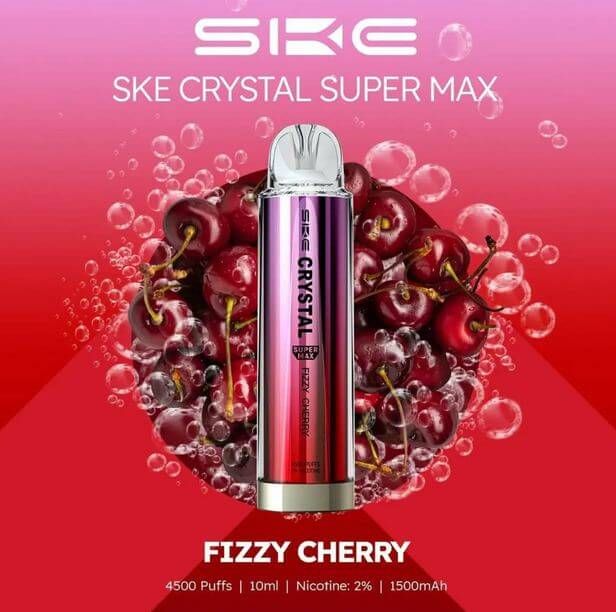 Crystal Supermax 4500 Disposable Bar Puffs BY SKE -Nic 20MG 2ML 1500 MAH