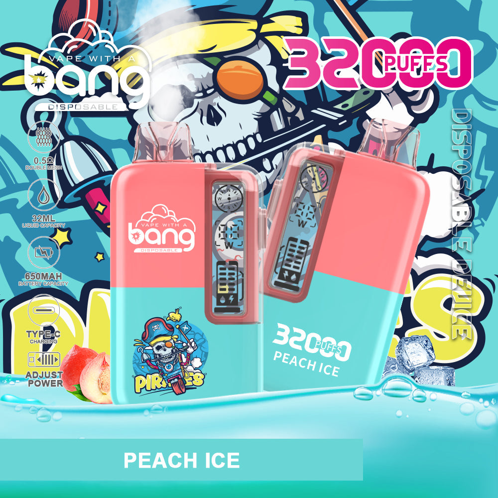 BangKing 32000 Puffs 32K Smart Full Screen Turn Ice Wholesale Disposable Vape Puff 32k Prefilled Pod