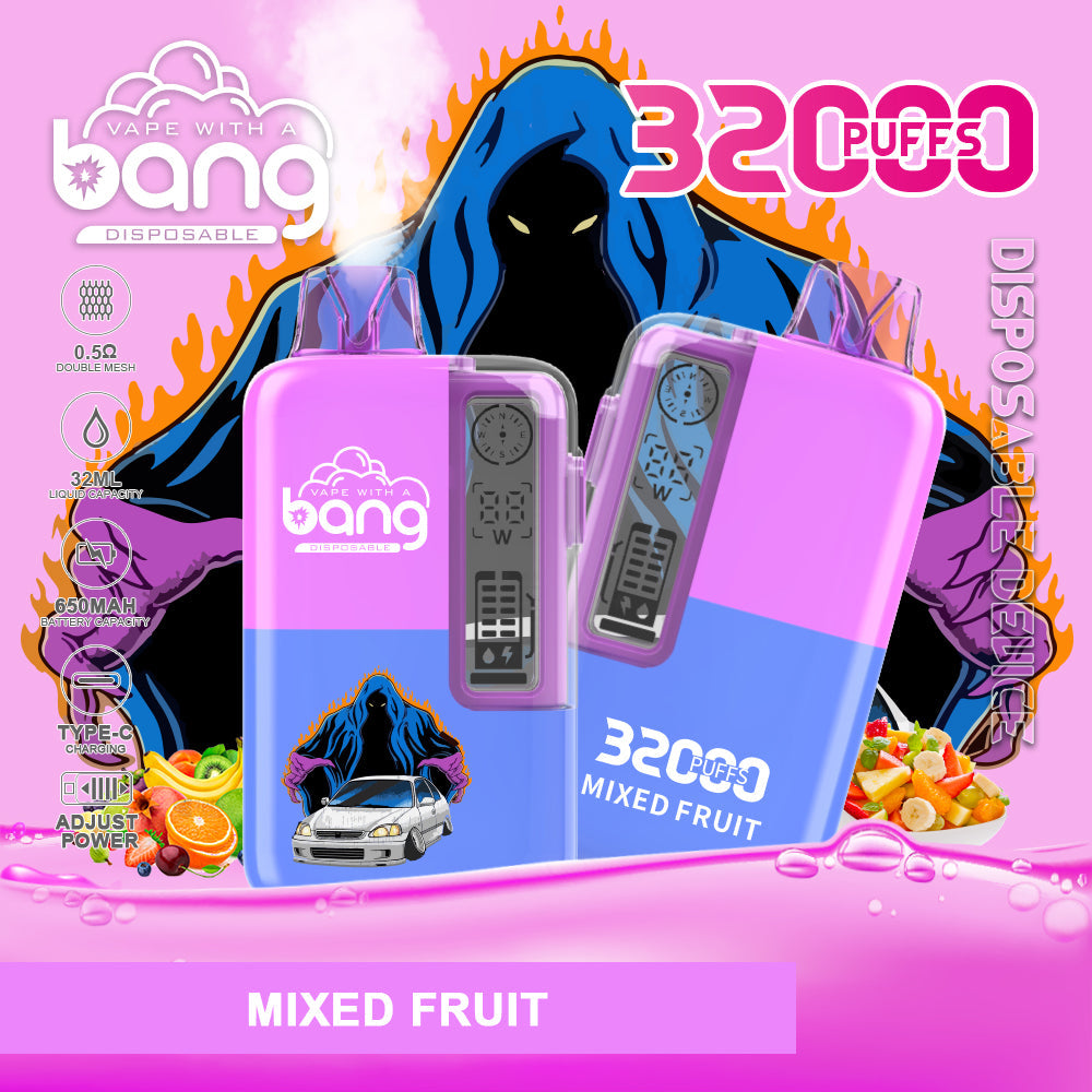 BangKing 32000 Puffs 32K Smart Full Screen Turn Ice Wholesale Disposable Vape Puff 32k Prefilled Pod