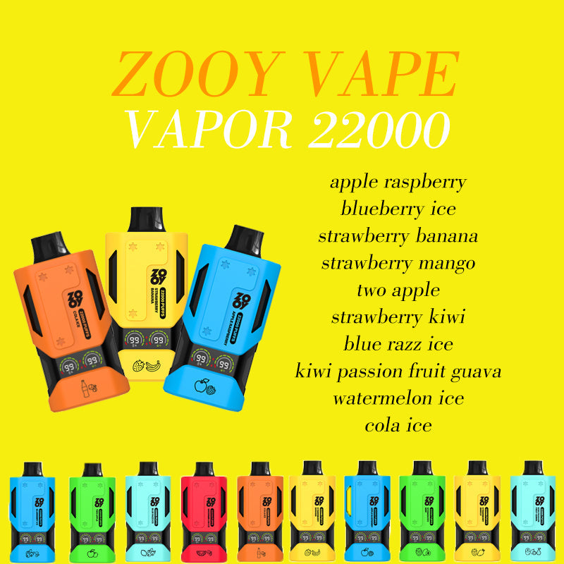 ZOOY Vape Vapor 22000 PUFF Disposable Vape In Sales