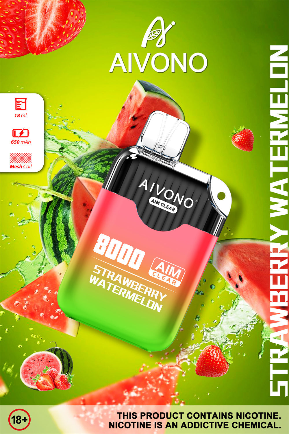 AIVONO AIM CLEAR 8000 Puffs Disposable Vape Wholesale