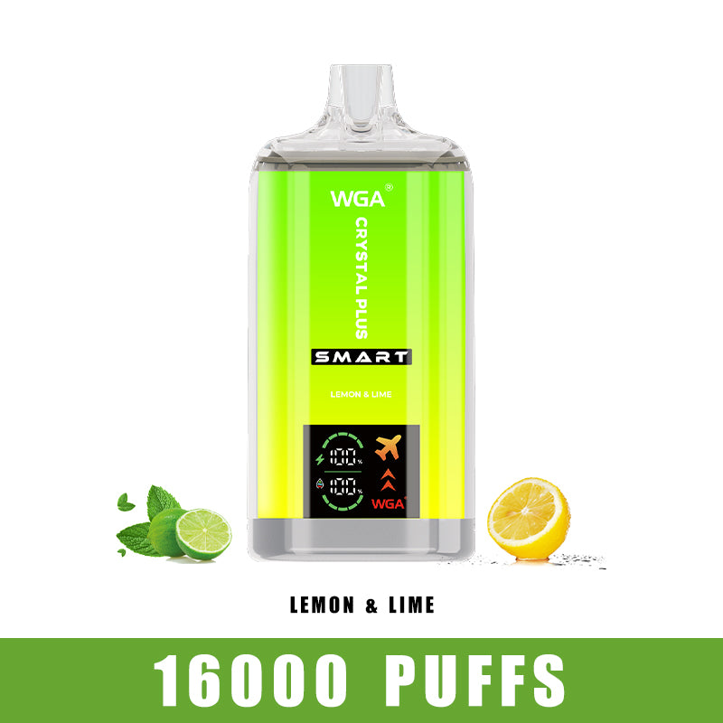 WGA Vape Lemon&Lime Crystal Pro Max Extra 16000 Puff Disposable Vape