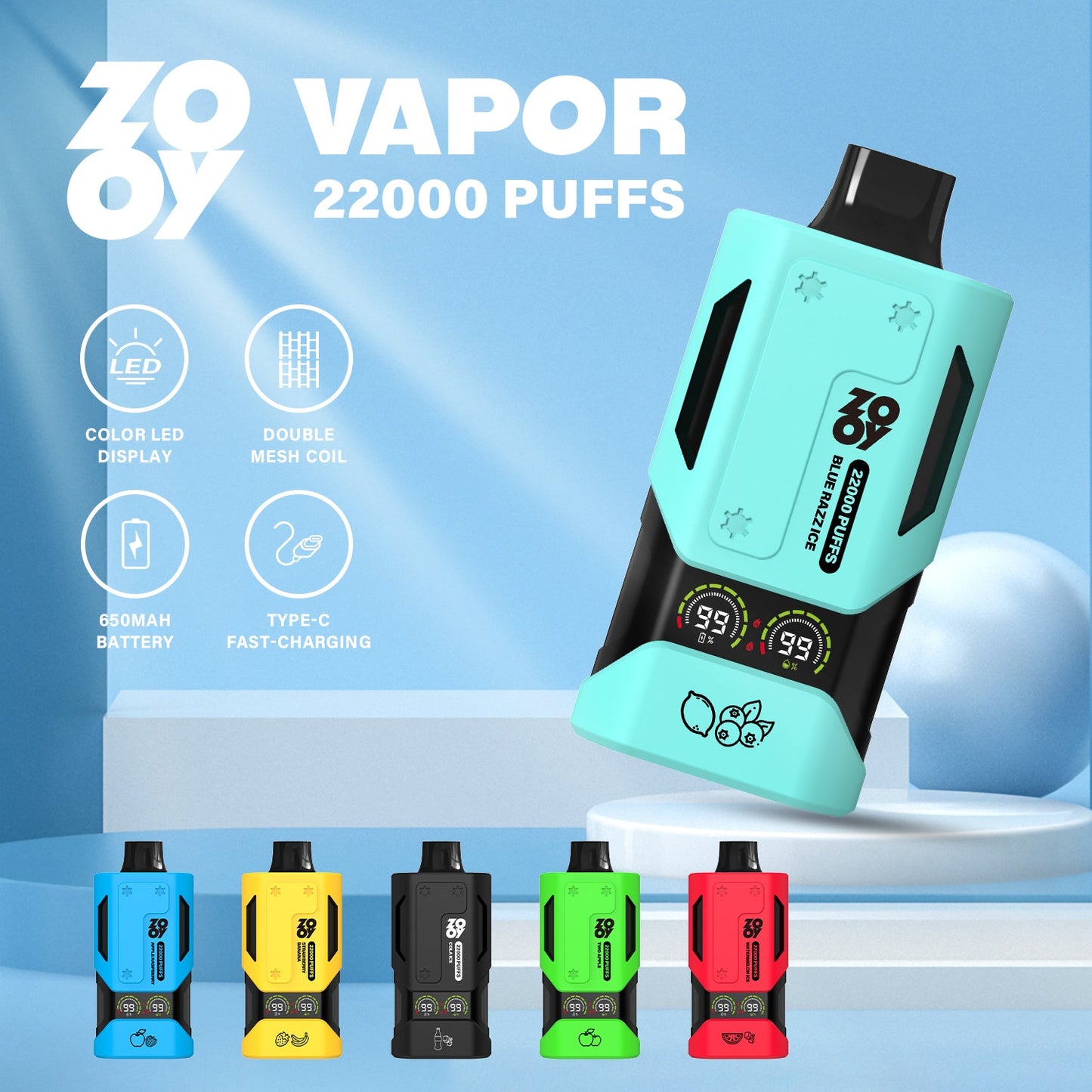 ZOOY Vape Vapor 22000 PUFF Disposable Vape In Sales