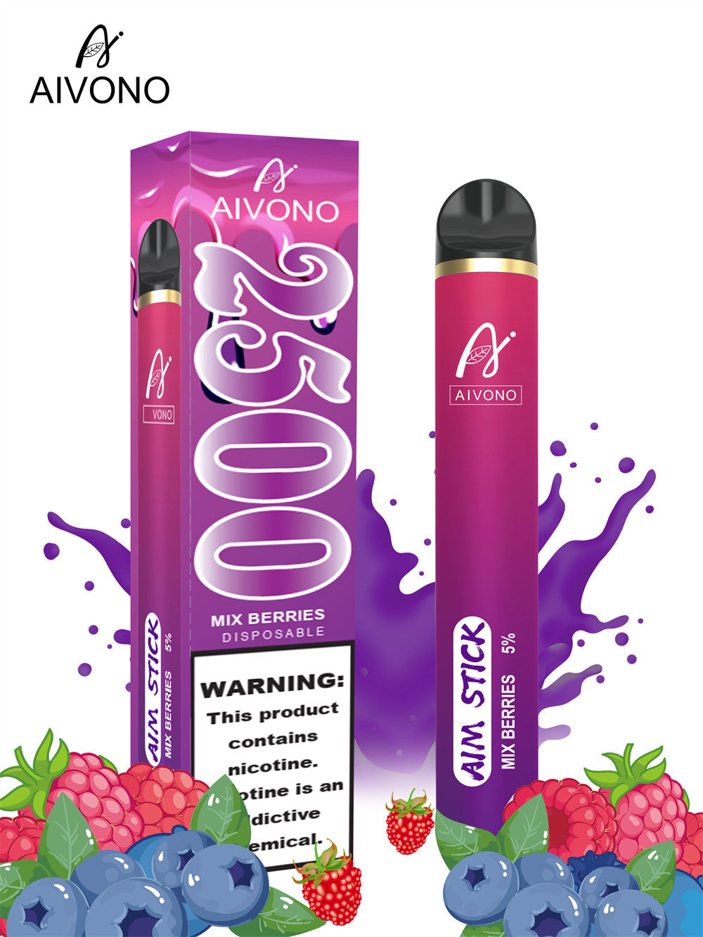 AIVONO AIM STICK 2500Puffs Disposable Vape Wholesale