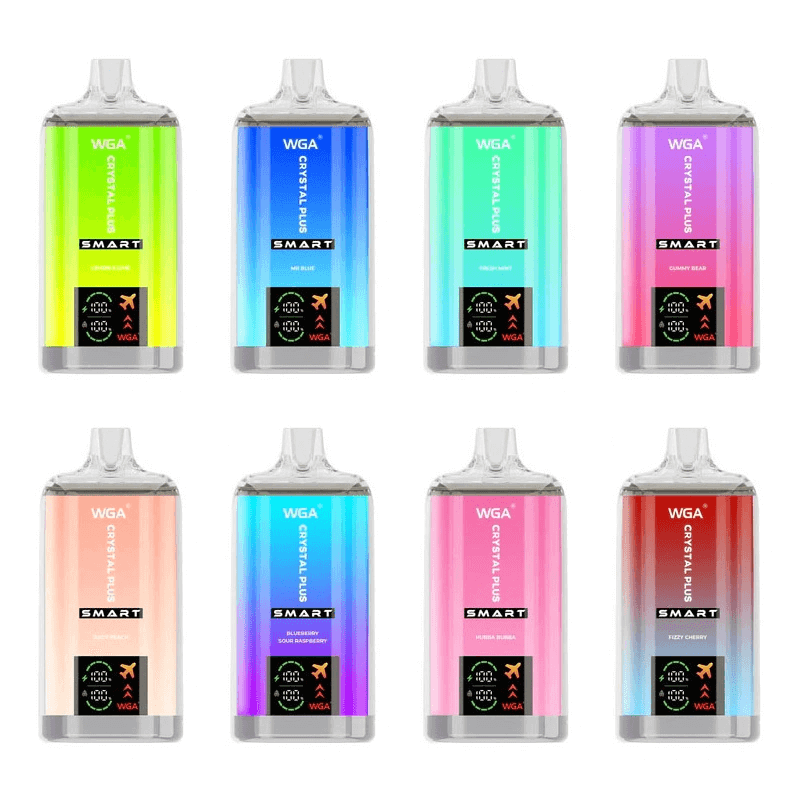WGA Crystal PLUS Smart Digital16000 puff Disposable Vape Wholesale-650mAh Battery, 27ml E-liquid, Multiple Nicotine 20 Flavors