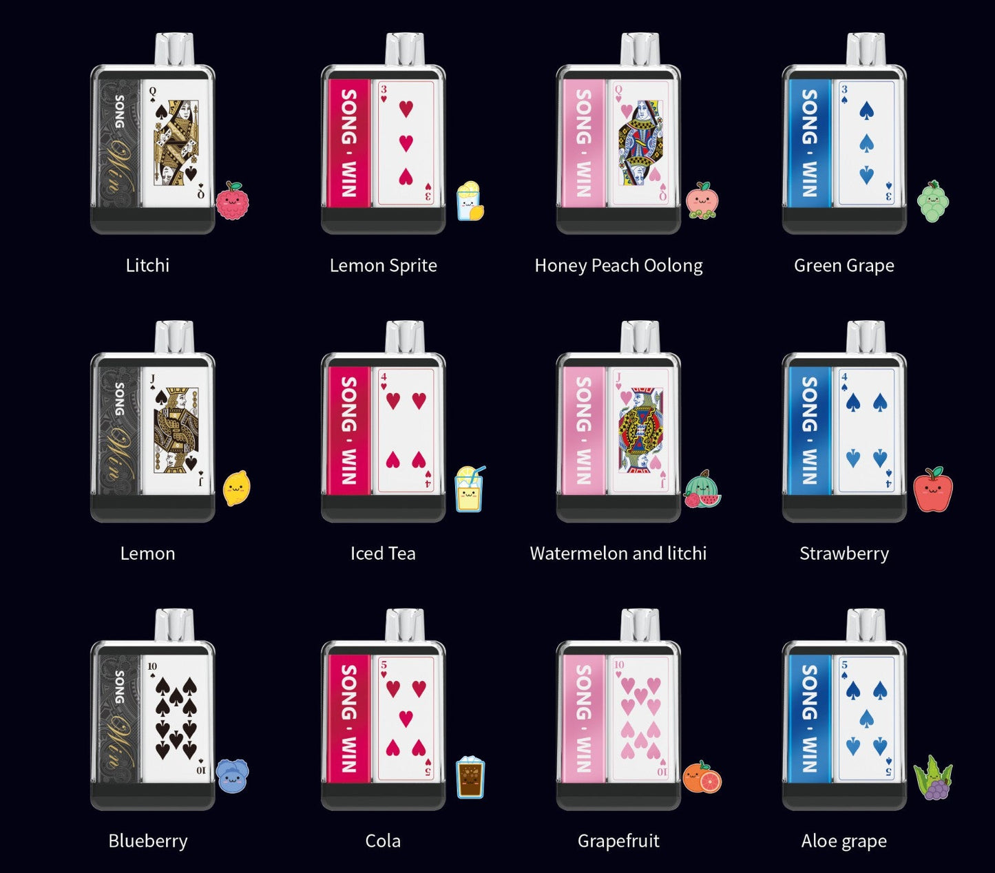 SONG Poker Y193C 6000 Puffs Disposable Vape Wholesale