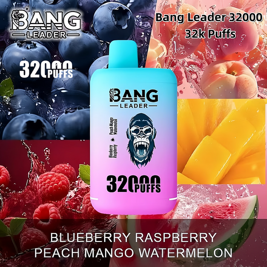 BANG LEADER 32000 Puffs Disposable Vape Wholesale-650mAh Battery, 28ml E-liquid, Multiple Nicotine 12 Flavors