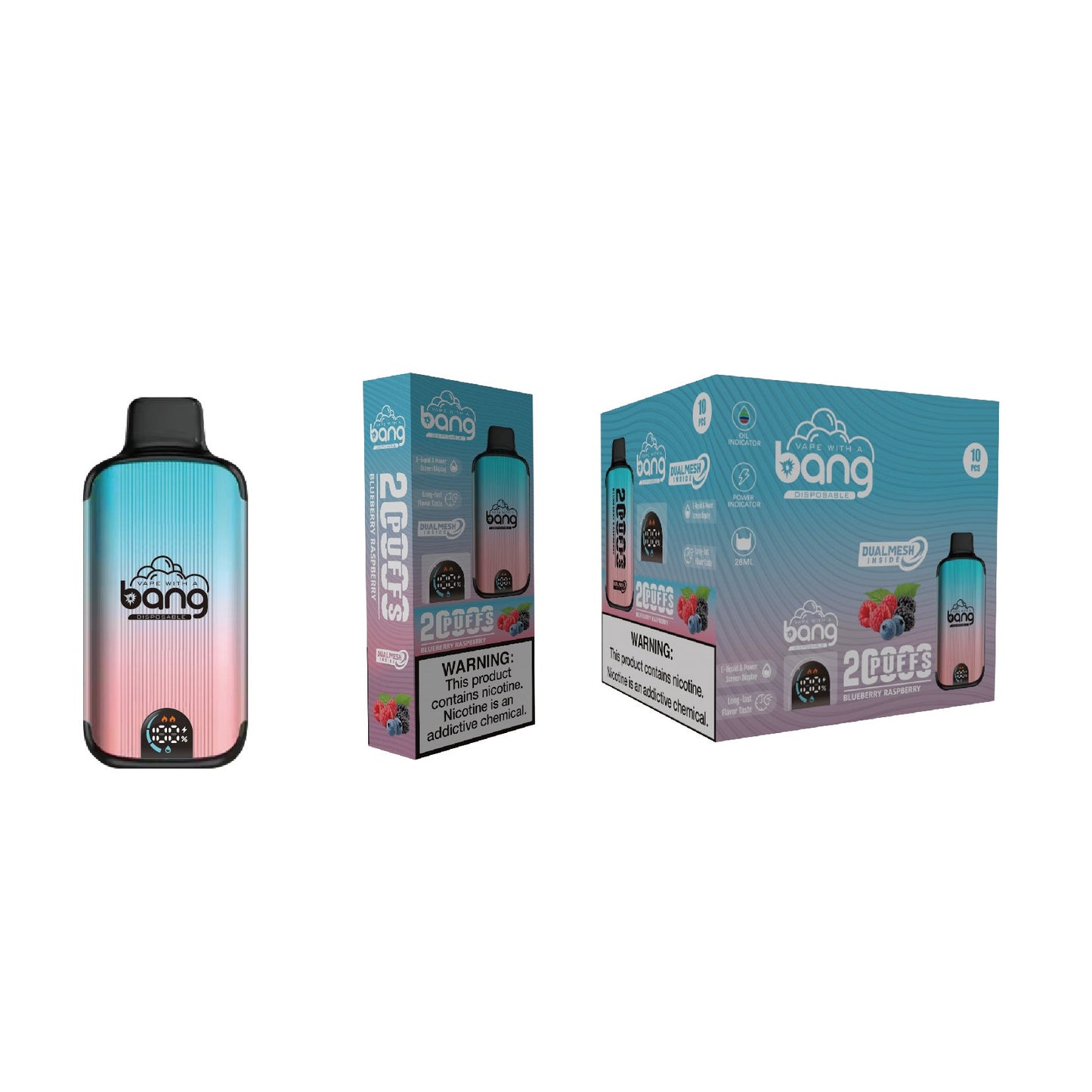 Bang disposable 20000 puff Wholesale 25 ML 650 mAh 12 Flavors