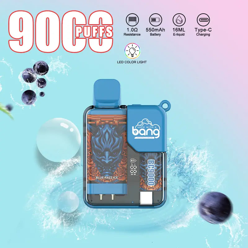 BANG Pyne 9000 Puffs Disposable Vape Wholesale-16ml E-liquid, Multiple Nicotine 12 Flavors