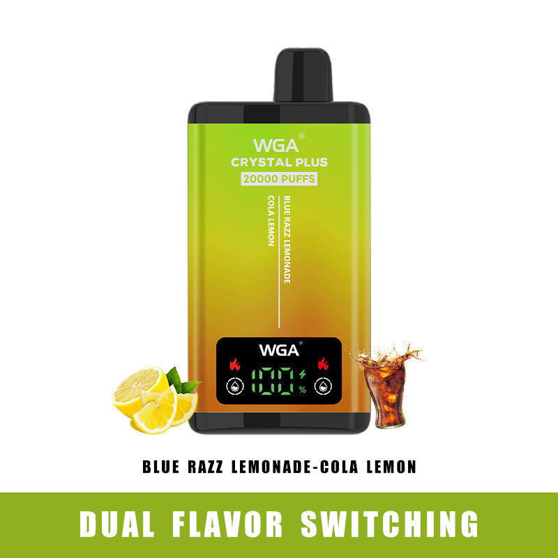 WGA vape BLUE RAZZ LEMONADE/COLA LEMON Pro Max Extra 20000 Puffs Disposable Vape