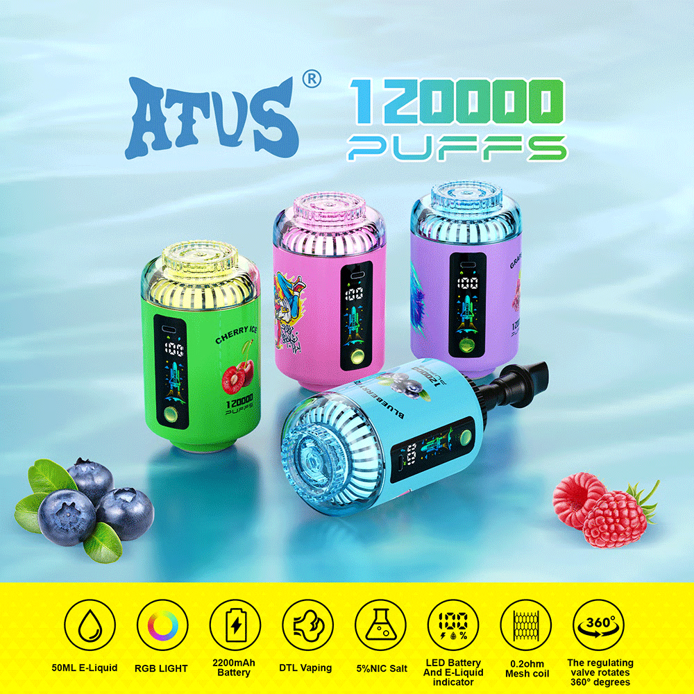 ATVS 120K Puffs Shisha Hookah Wholesale Disposable Vape 120000 Hookah Kit Best Vaporizer