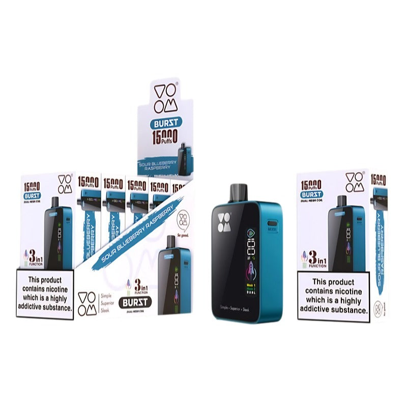 VOOM BURST 15000 Puffs Disposable Vape Wholesale-650mAh Battery, 20ml E-liquid, Multiple Nicotine 20 Flavors