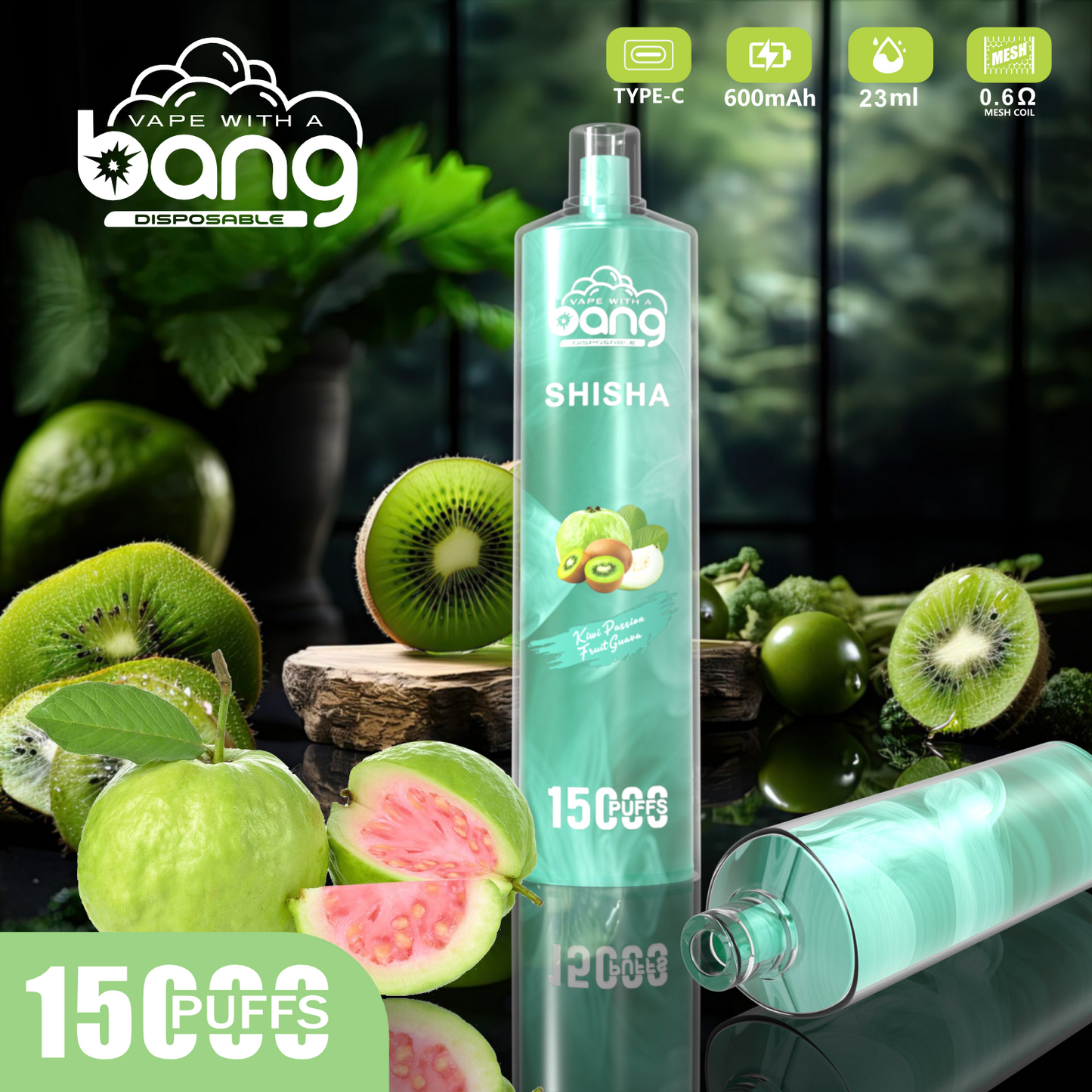 Bang King 15000 Puffs Vape 15K Disposable Vape Pen E Cigarette Prefilled 30ml 850mAh