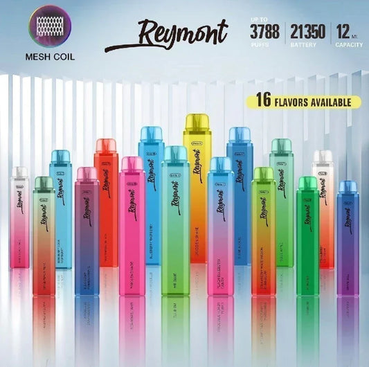 Reymont Disposable BOX OF 10 PC- Vape Pod Pen - 3788 Puffs 2ml 20mg ON SALE