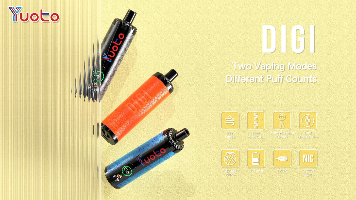 YUOTO DIGI 15000 Puffs Disposable Vape Wholesale