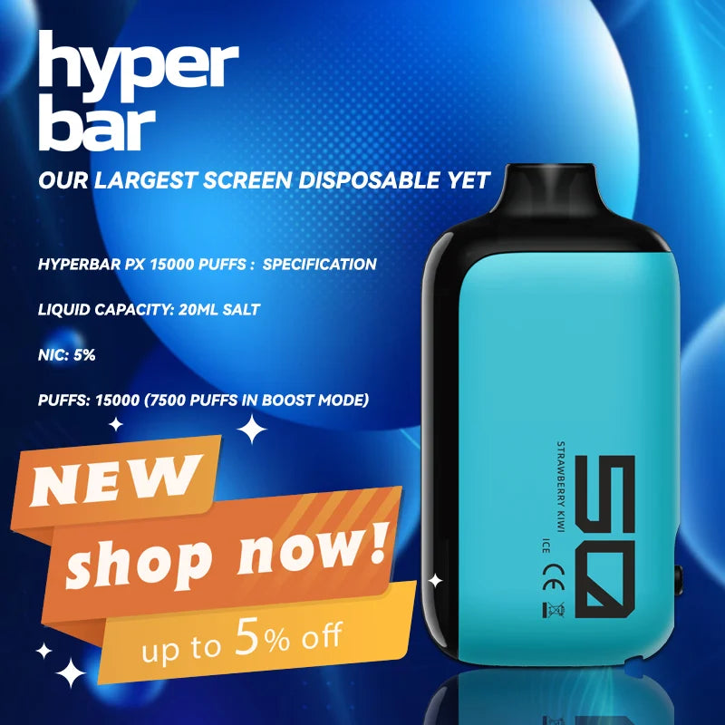 Hyperbar PX 15000 PUFFS - 10 Flavors (π In stock in Australia! )