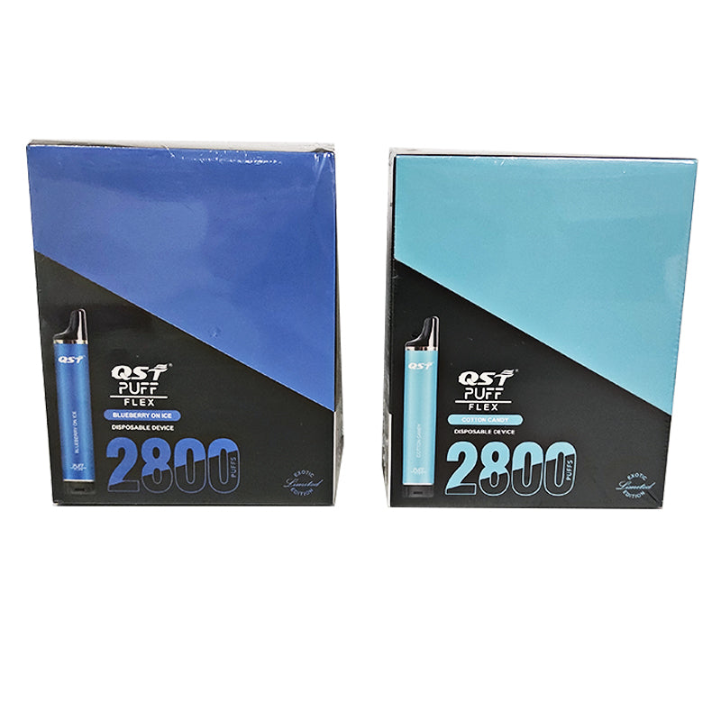 QST Puff Flex 2800 Puffs Vape Disposable Wholesale Electronic Cigarettes 0% 2% 3% 5% 8 ml Pod 850mah Battery Pen Minimum Order 100pcs