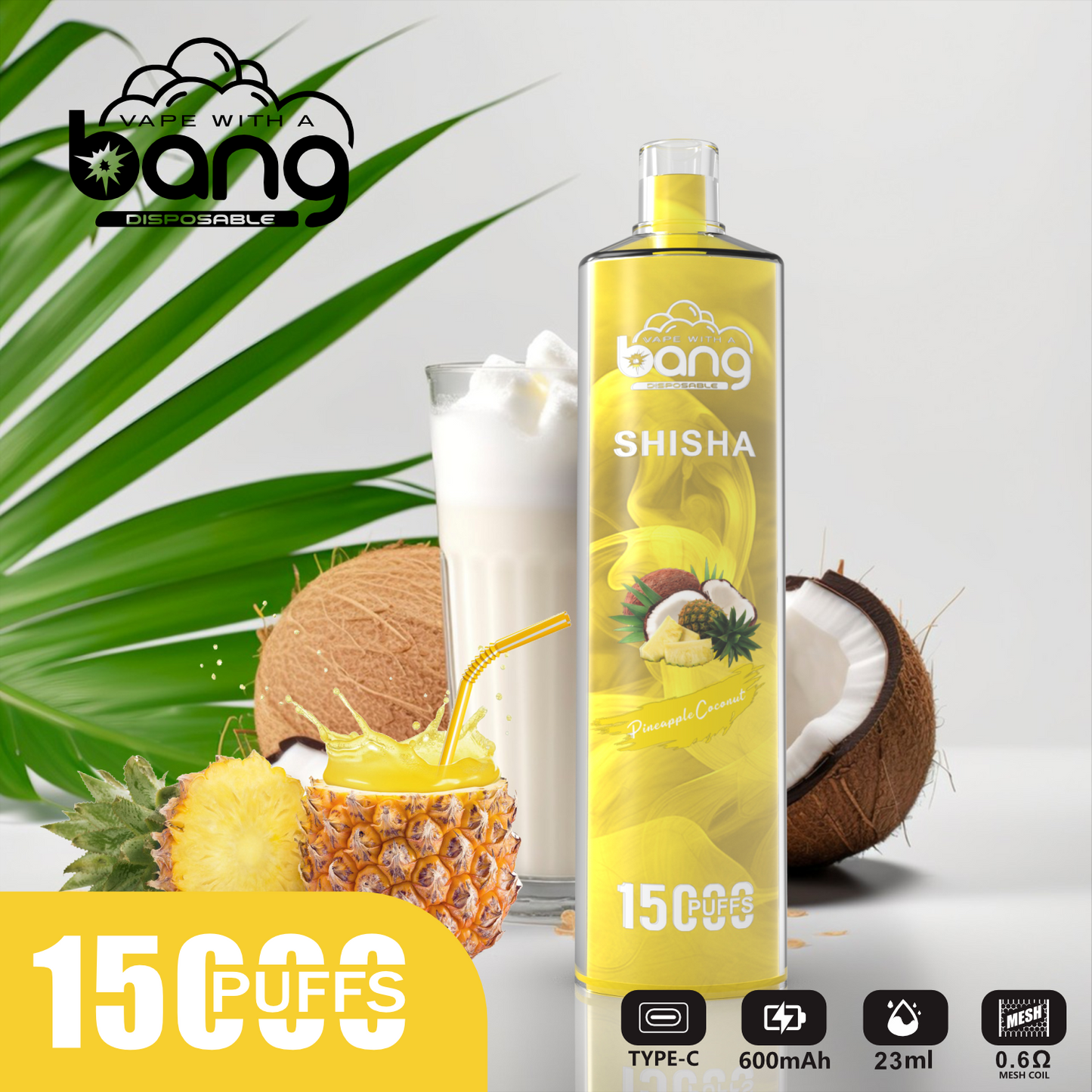 Bang King 15000 Puffs Vape 15K Disposable Vape Pen E Cigarette Prefilled 30ml 850mAh