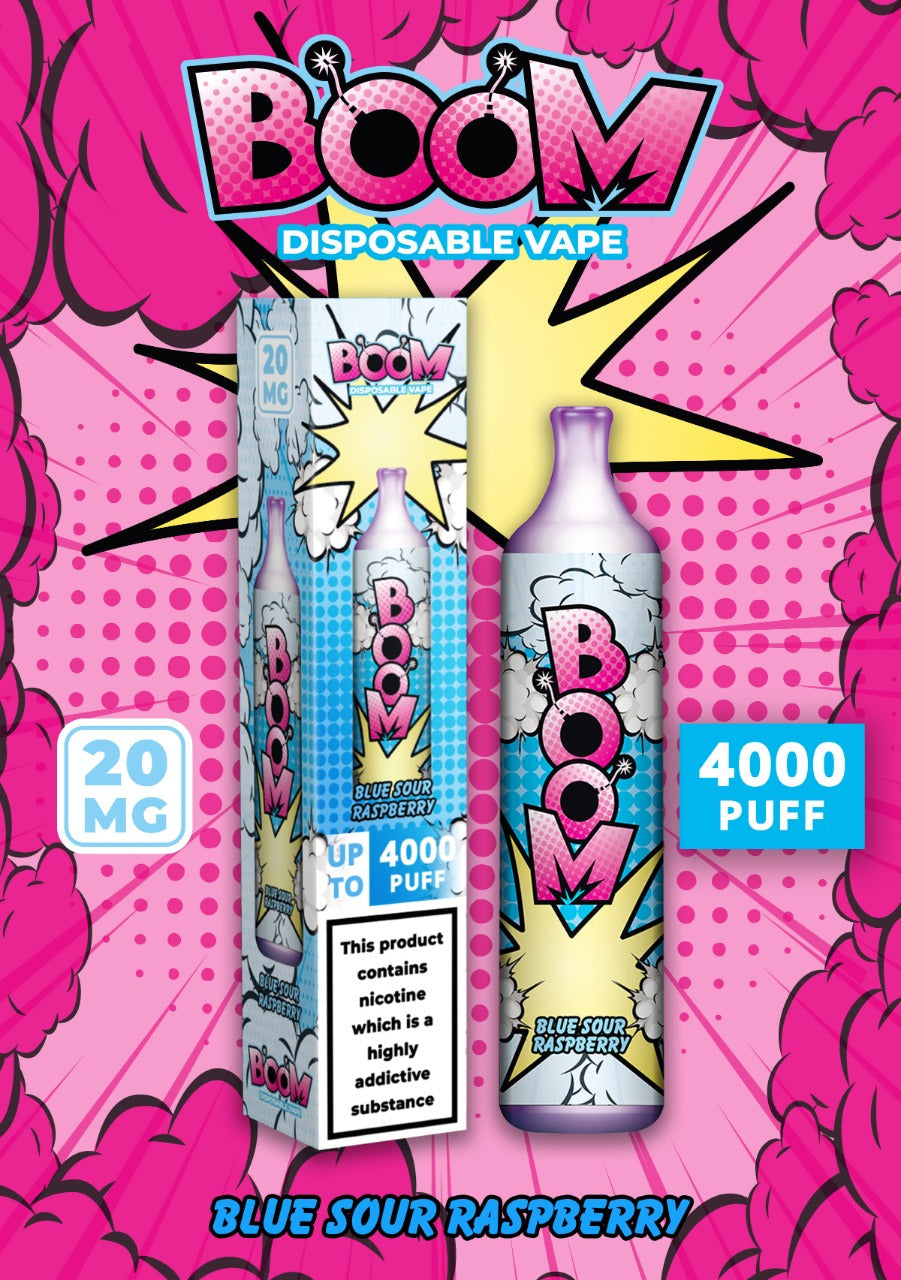 Boom Disposable Vape2 ml 20 mg Up to 4000 Puffs Non rechargeable