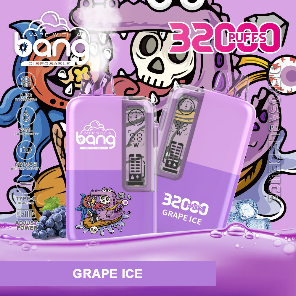 BangKing 32000 Puffs 32K Smart Full Screen Turn Ice Wholesale Disposable Vape Puff 32k Prefilled Pod