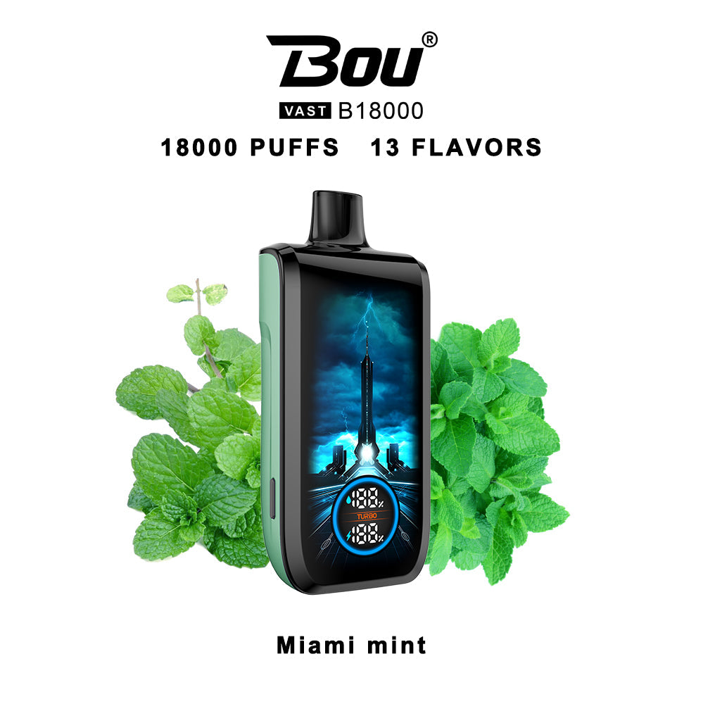BOU VAST 18000 Puffs Disposable Vape Wholesale-22ml E-liquid,Multiple Nicotine 13 Flavors