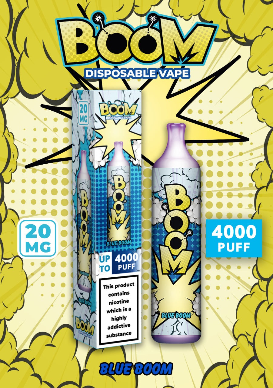 Boom Disposable Vape2 ml 20 mg Up to 4000 Puffs Non rechargeable