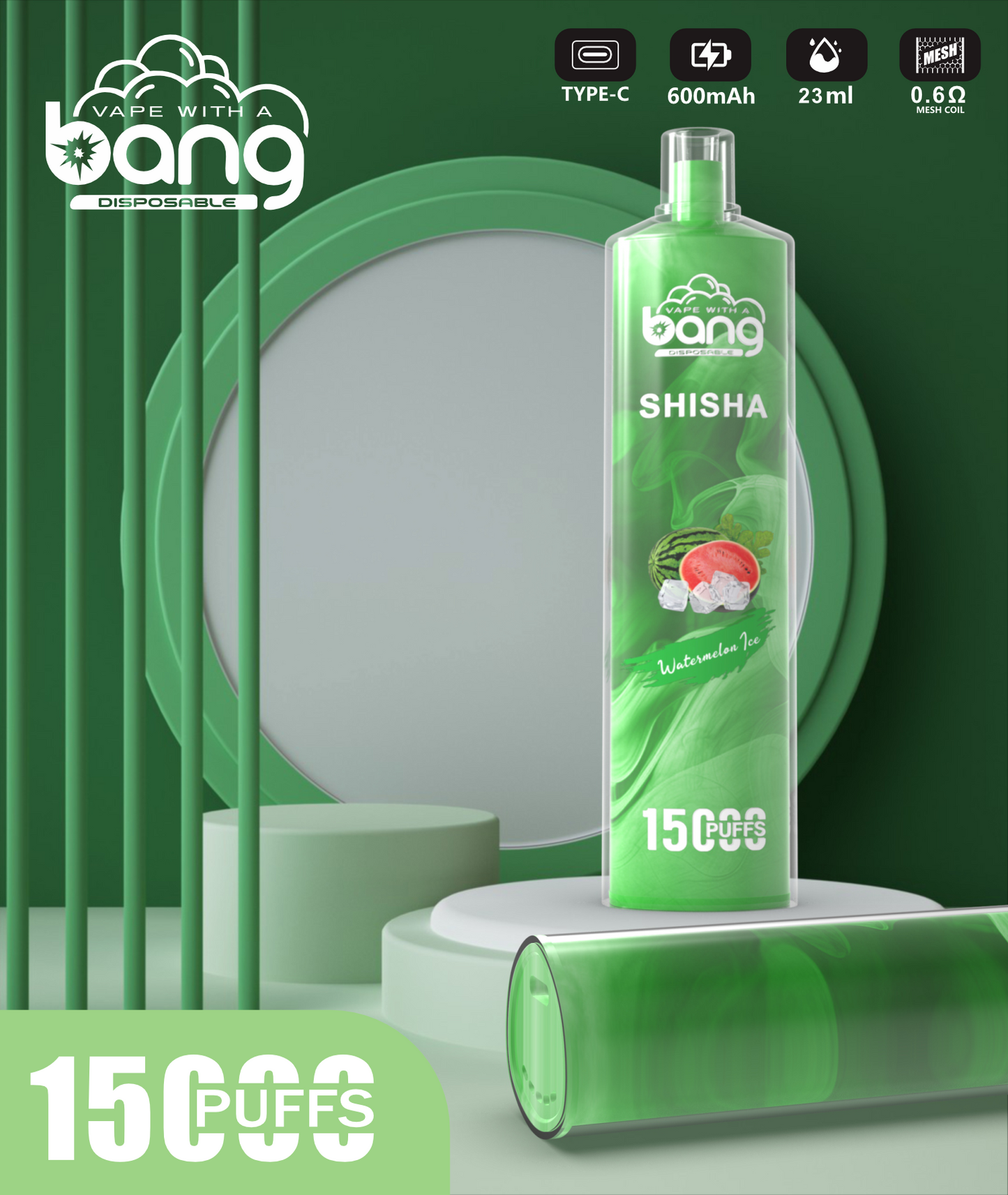 Bang King 15000 Puffs Vape 15K Disposable Vape Pen E Cigarette Prefilled 30ml 850mAh