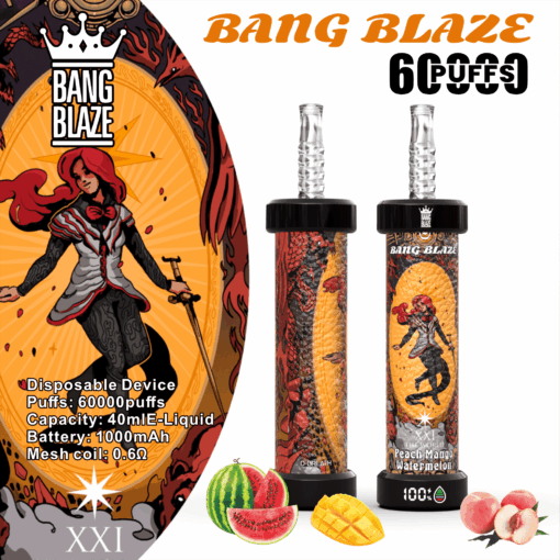 BANG BLAZE 60000 Puffs Disposable Vape Wholesale-1000mAh Battery,40ml E-liquid,Multiple Nicotine 10 Flavors