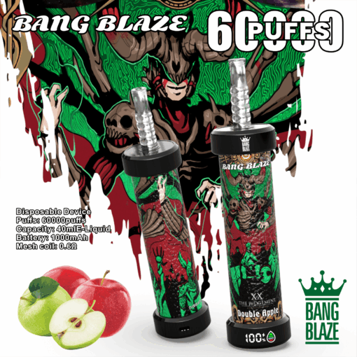 BANG BLAZE 60000 Puffs Disposable Vape Wholesale-1000mAh Battery,40ml E-liquid,Multiple Nicotine 10 Flavors