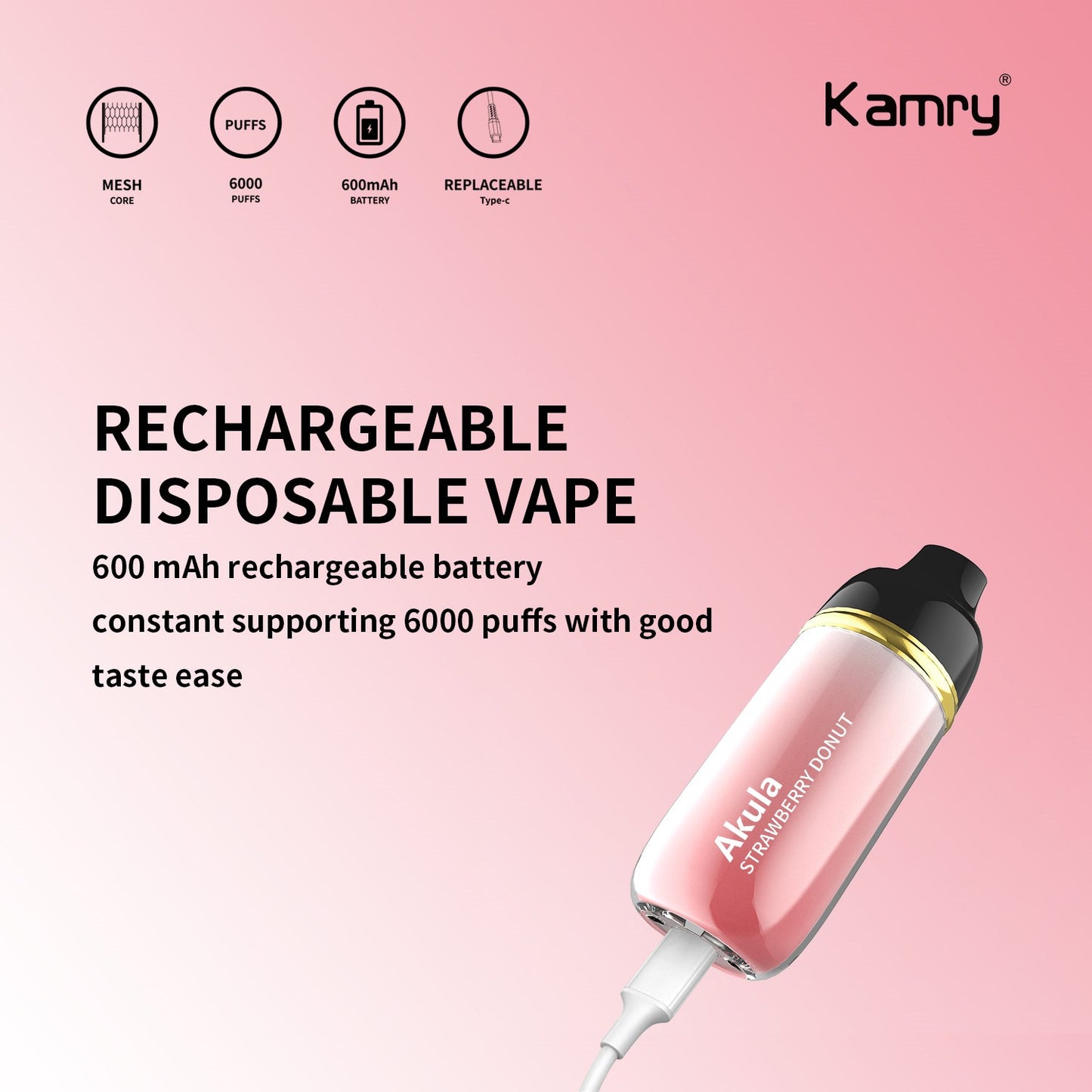 Kamry Akula 6000 Puffs Disposable Vape Wholesale