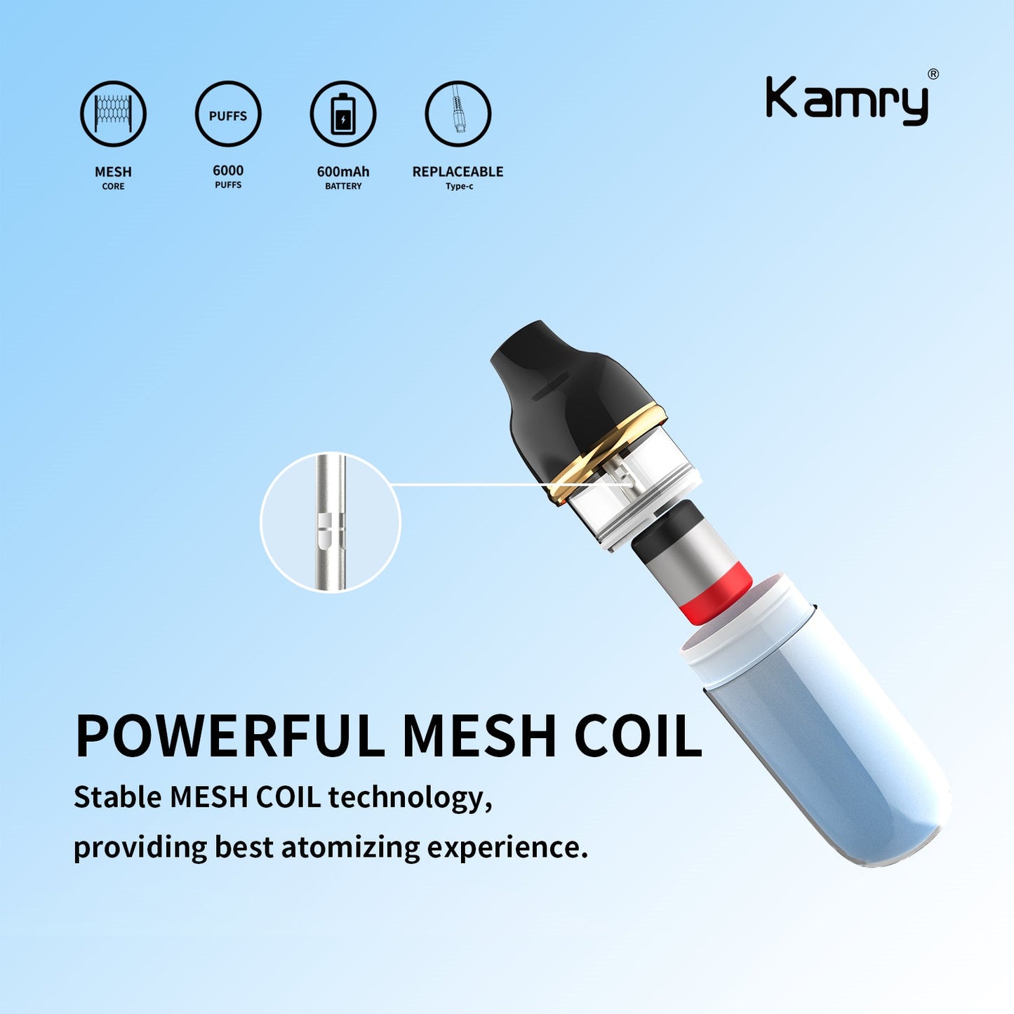 Kamry Akula 6000 Puffs Disposable Vape Wholesale